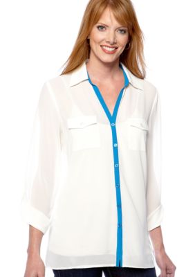 Spense Convertible Shirt with Piping