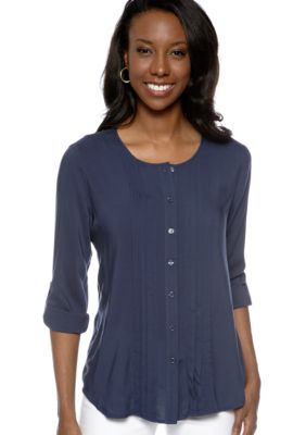 Spense Pleat Woven Top