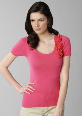 Cable and Gauge Scoop Neck Sweater