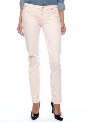 7 For All Mankind&reg; Slim Colored Cigarette Jean