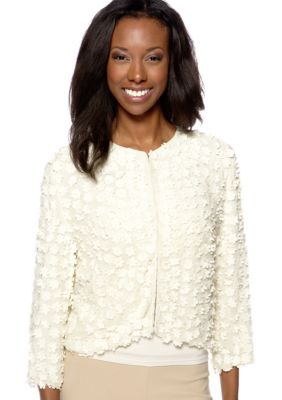 ECI Open Front Daisy Petal Jacket