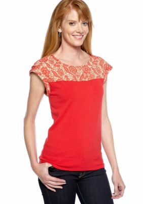 ECI Knit/Woven Boxy Sweater