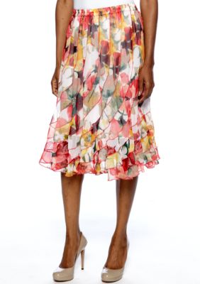 Grace Elements Print Swirl Skirt
