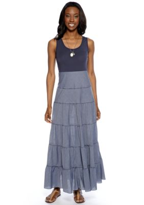 Grace Elements Chambray Maxi Dress