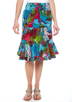 Grace Elements Printed Layer Skirt