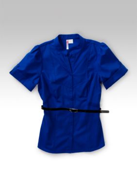 6 Degrees Belted Top with Roll Cuff Sleeves