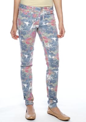 YMI Floral Skinny Jean