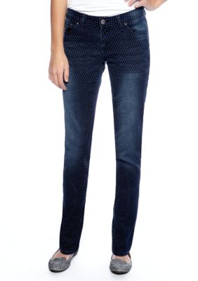 YMI Polka Dot Print Skinny Jean