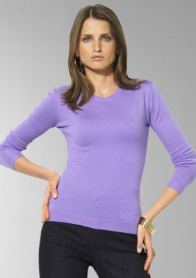 Lauren by Ralph Lauren Xenia Silk-Cashmere Crewneck
