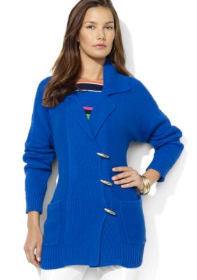 Lauren Ralph Lauren Long-Sleeved Cotton-Blend Toggle Cardigan