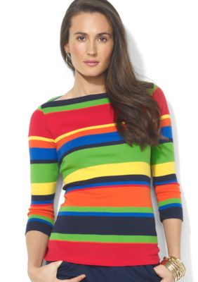 Lauren Ralph Lauren Jersey Ballet-Neck Top