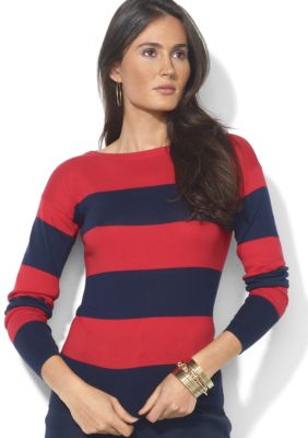 Lauren Ralph Lauren Combed Cotton Boatneck Sweater