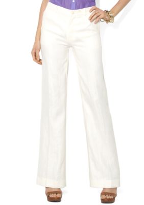 Lauren Ralph Lauren Wide-Leg Linen Pant
