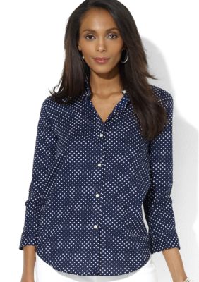 Lauren Ralph Lauren Polka-Dot Dress Shirt