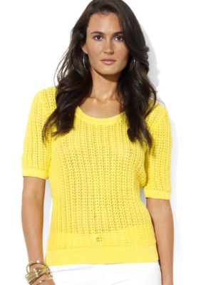 Lauren Ralph Lauren Combed Cotton Scoopneck Sweater