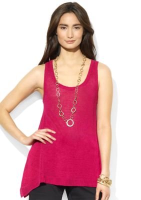 Lauren Ralph Lauren Linen Scoopneck Tank