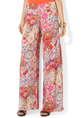 Lauren Ralph Lauren Wide-Leg Paisley Pant