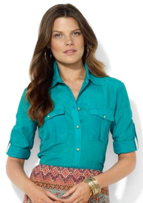 Lauren Ralph Lauren Cotton Roll-Tab Workshirt