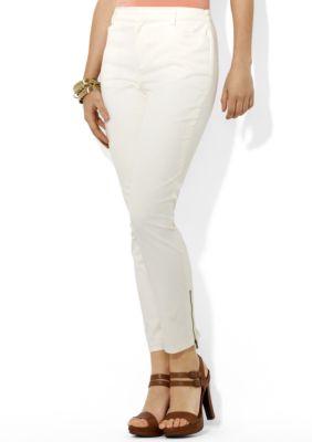 Lauren Ralph Lauren Zippered Slim Ankle Pant