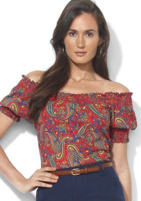 Lauren Ralph Lauren Short-Sleeved Smock Top