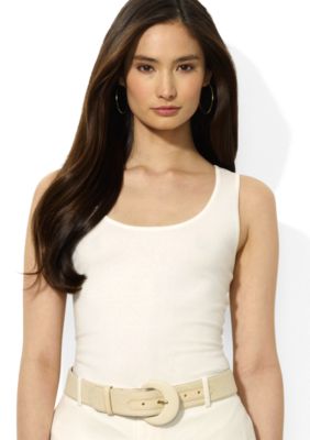 Lauren Ralph Lauren Silk-Blend Scoop Neck Tank