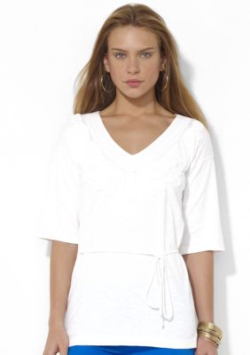 Lauren Ralph Lauren Embroidered Cotton Tunic