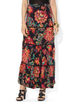 Lauren Ralph Lauren Floral Cotton Maxi Skirt