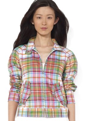 Lauren Ralph Lauren Petite Plaid Mockneck Jacket