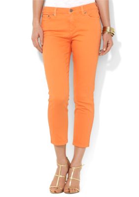 Lauren Ralph Lauren Petite Slimming Cropped Straight Jean