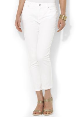 Lauren Ralph Lauren Petite Slimming Cropped Straight Jean