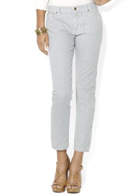 Lauren Ralph Lauren Petite Pinstriped Ankle Pant