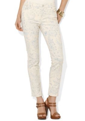 Lauren Ralph Lauren Petite Floral Straight Ankle Jean