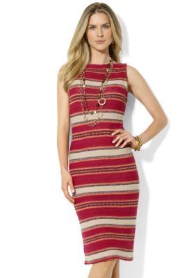 Lauren Ralph Lauren Petite Cotton-Linen Boatneck Dress