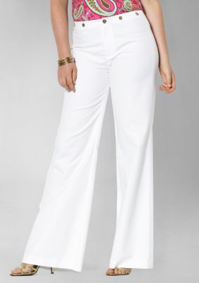 Lauren by Ralph Lauren Plus Size Earlham Stretch Cotton Pant