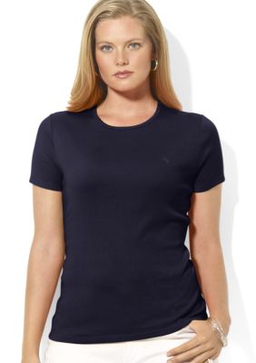 Lauren Ralph Lauren Plus Size Crew Neck Tee