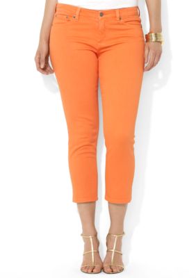 Lauren Ralph Lauren Plus Size Slimming Cropped Straight Jeans