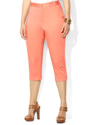 Lauren Ralph Lauren Plus Size Stretch-Cotton Pant