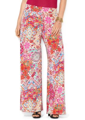 Lauren Ralph Lauren Plus Size Wide-Leg Paisley Pant