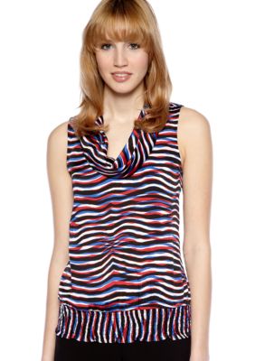MICHAEL Michael Kors Sleeveless Cowl Neck Blouse