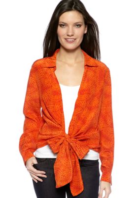 MICHAEL Michael Kors Tie Front Top