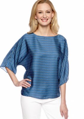 MICHAEL Michael Kors Chain Print Dolman Sleeve Blouse