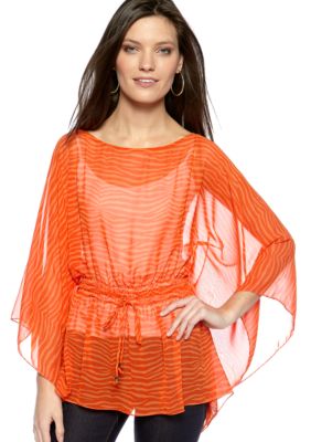 MICHAEL Michael Kors Zebra Scarf Top