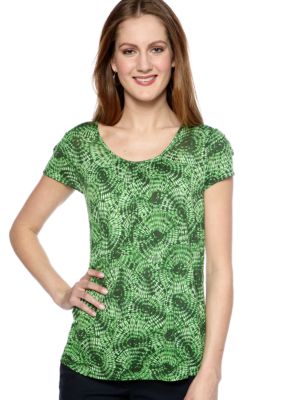 MICHAEL Michael Kors Flutter Sleeve Pleat Top
