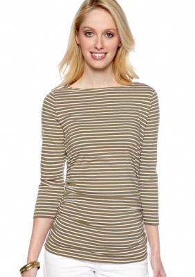 MICHAEL Michael Kors Stripe Side Zip Top