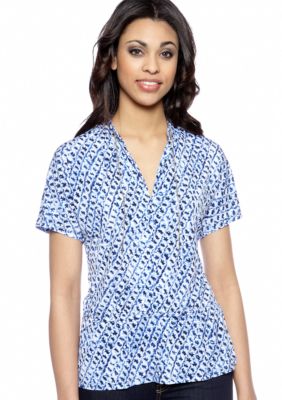 MICHAEL Michael Kors Blouson Chain Peplum Top