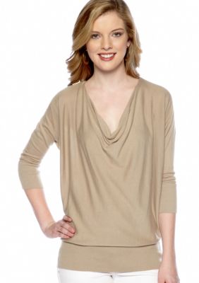 MICHAEL Michael Kors Zip Shoulder Sweater
