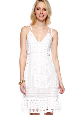 MICHAEL Michael Kors Eyelet Panel Dress