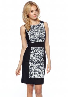 MICHAEL Michael Kors Color Block Wildflower Print Sheath Dress