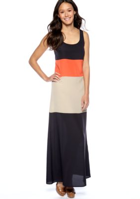 MICHAEL Michael Kors Color Block Tank Maxi Dress