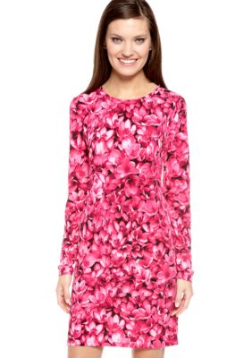 MICHAEL Michael Kors Long Sleeve Floral Print Dress